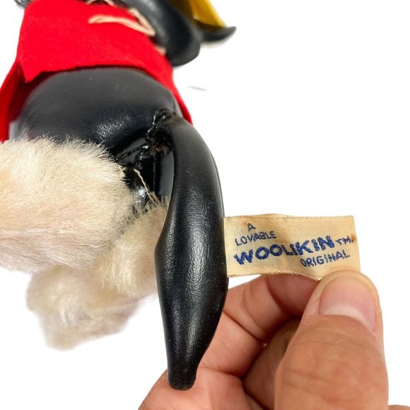 RARE Vintage Japanese 1960's A Lovable Woolkin Hillbilly Cat Stuffed Animal - Picture 6 of 8